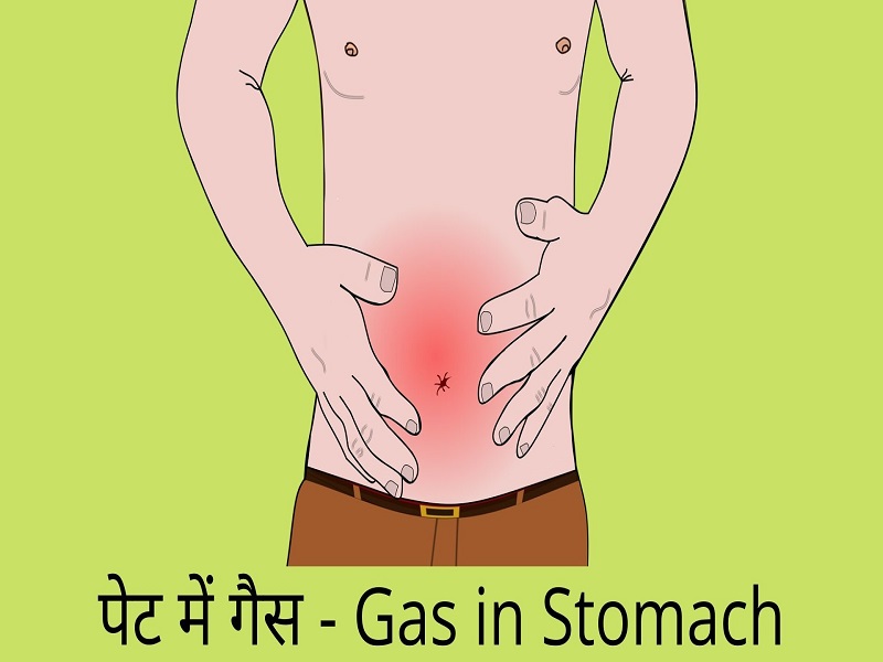 Gas in Stomach in Hindi